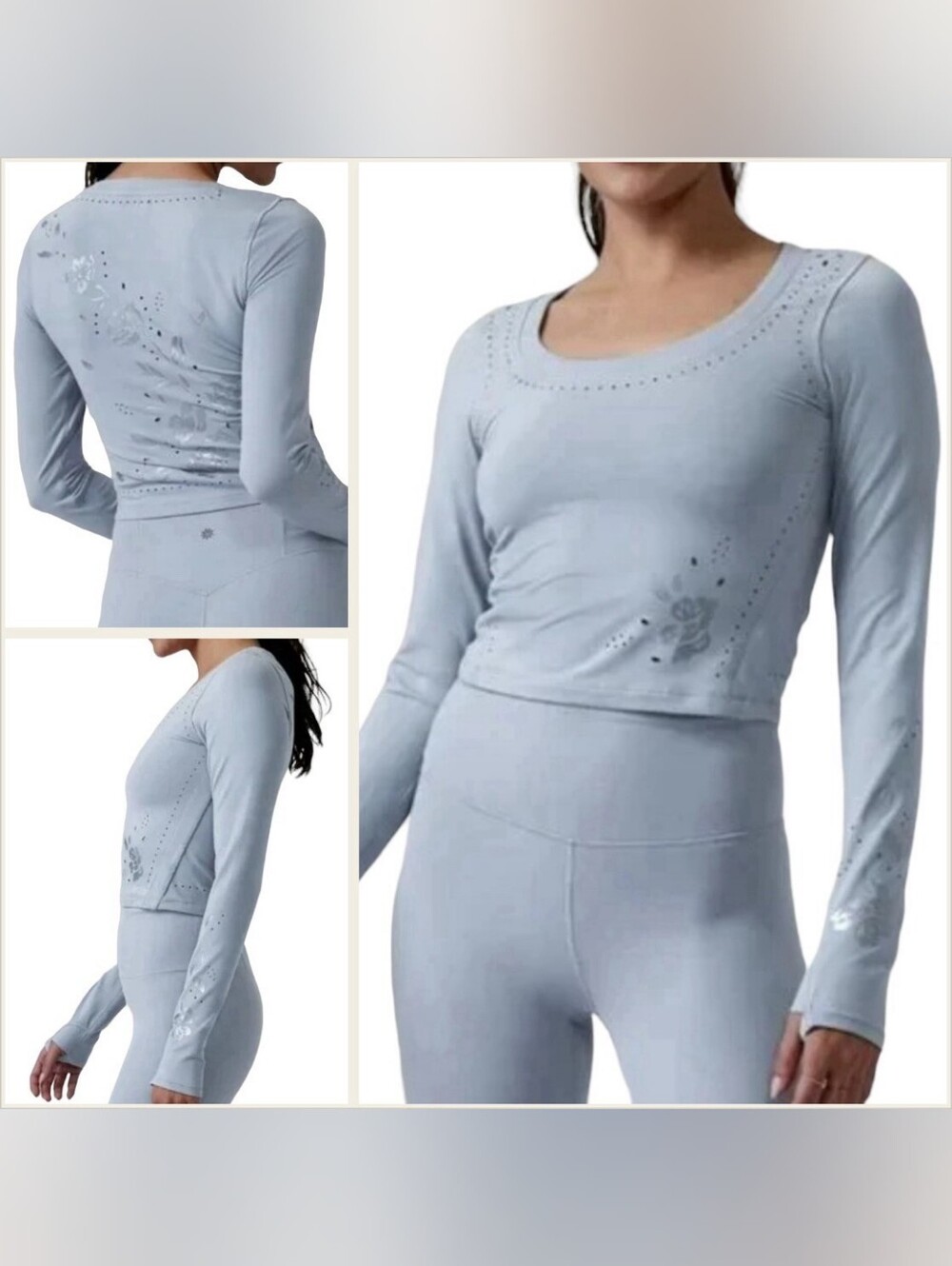 ♡ Athleta Shanti Long Sleeve Top Sz XS